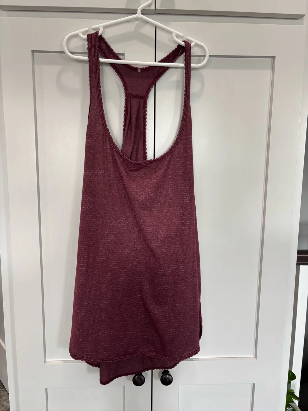 Lululemon Scalloped Racerback Tank Hot Pink & Burgundy 2 Pack Size 10